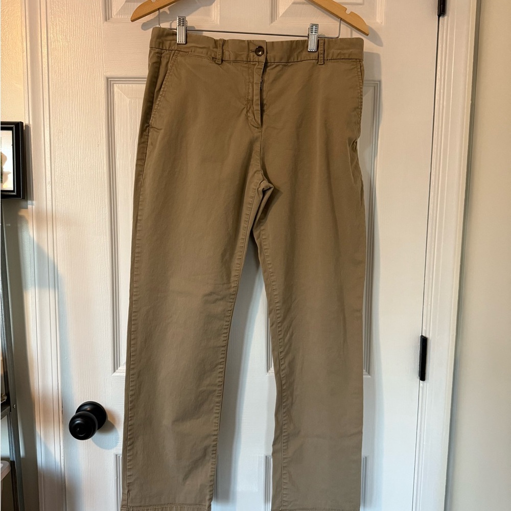 GAP Khaki Chinos Size 8 Women's Tan Straight Leg Pants